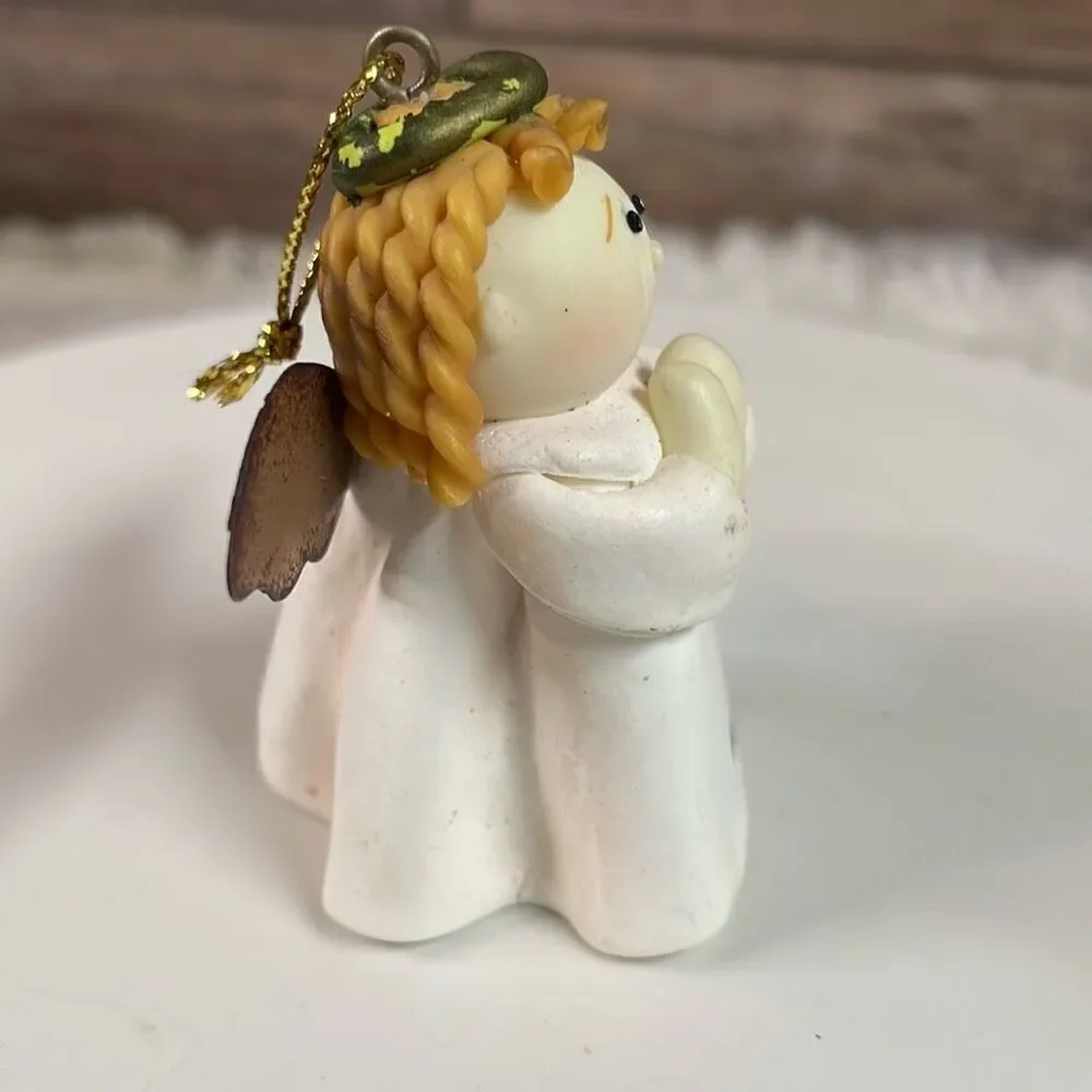 Encore “Anna” Angel $ Ganz “Anna Snowman Lot of 2 Christmas Ornaments